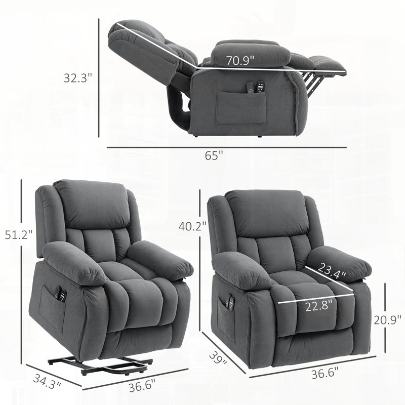 Fauteuil de massage pour adultes, Gris antique