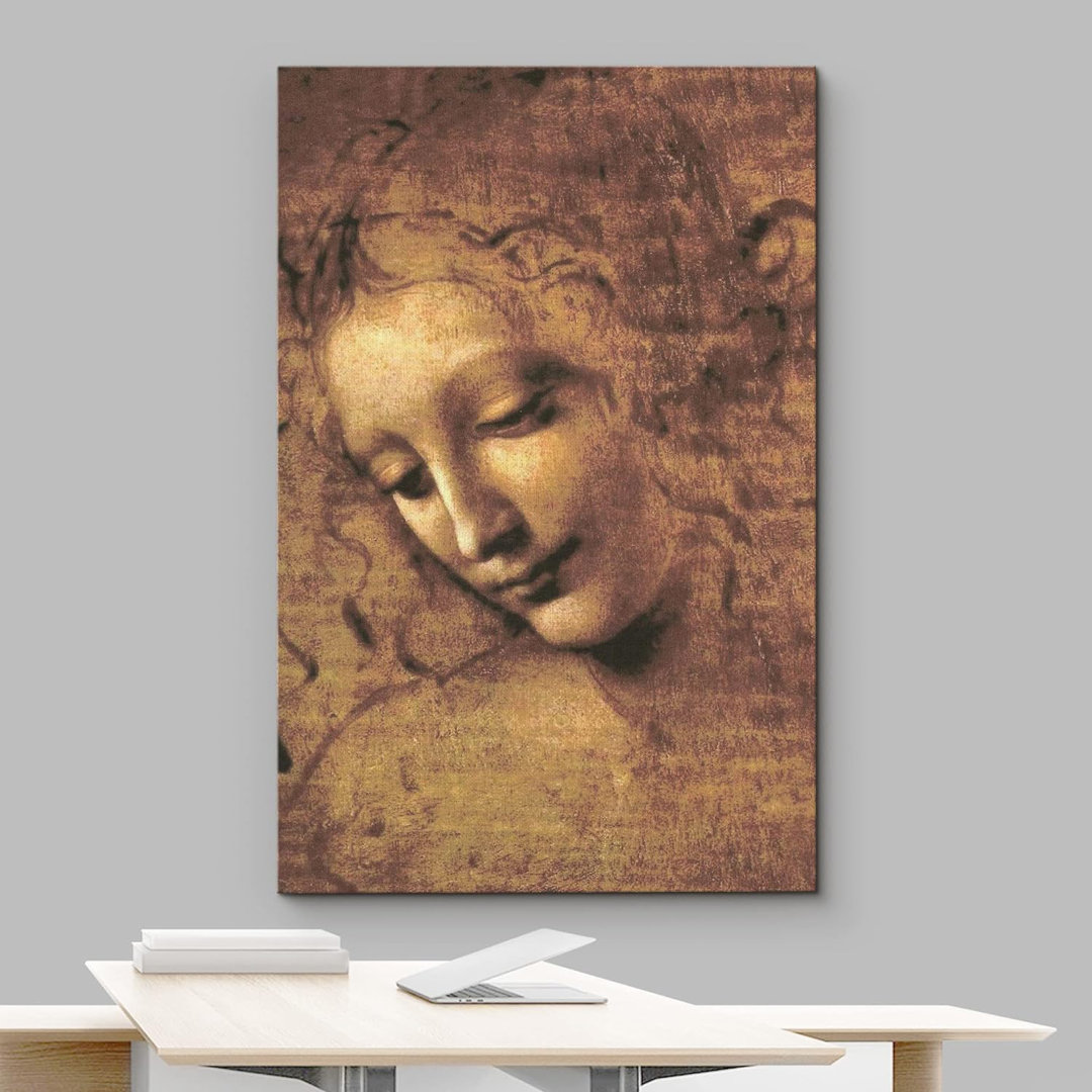 Famous Artwork " La Scapigliata " by Leonardo Da Vinci IDEA4WALL 