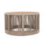 Ensemble de table industrielle rustique de 2, table basse et table d'appoint avec corde tissée, ensemble de table moderne et fonctionnel pour le salon et la maison-1963684500