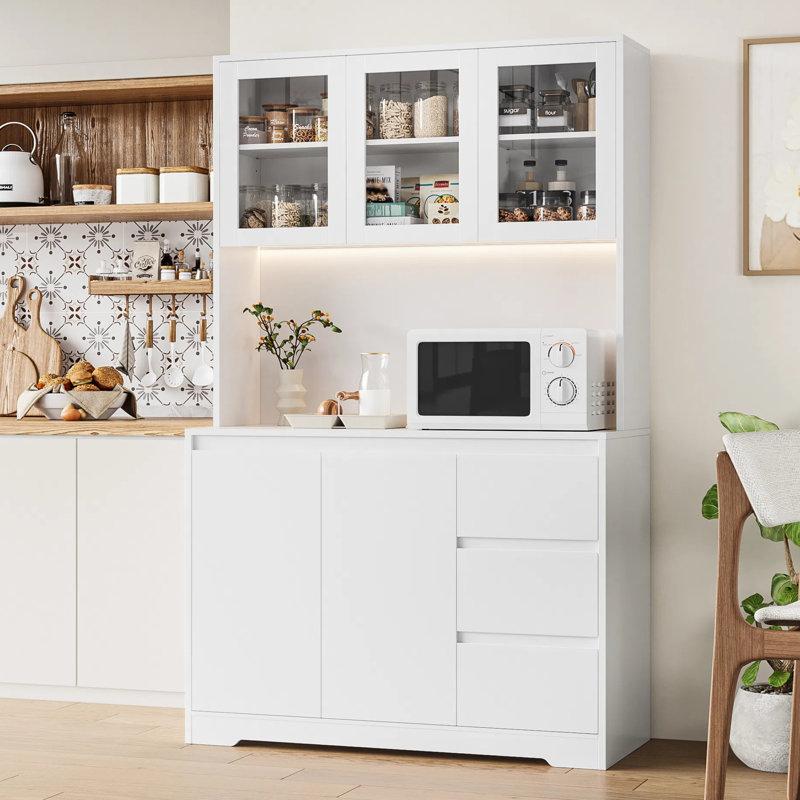 70.9'' Kitchen Pantry, White