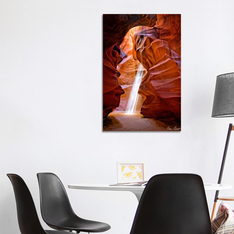 Sun Shining Through Canyon III - Wrapped Canvas Print, 101.6 cm H x 66.04 cm W x 3.175 cm D