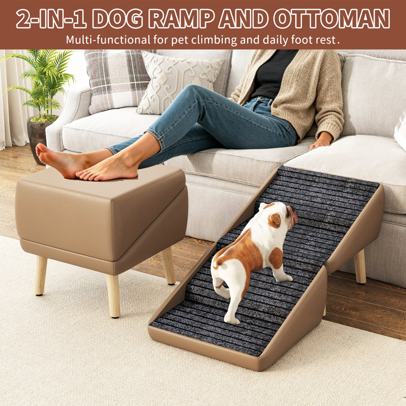 Foldable Dog Stairs With 4 Steps