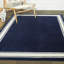 Tapis bleu marine / ivoire Gerow-1679475353