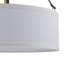 Luminaire suspendu tambour en lin 4 lumières