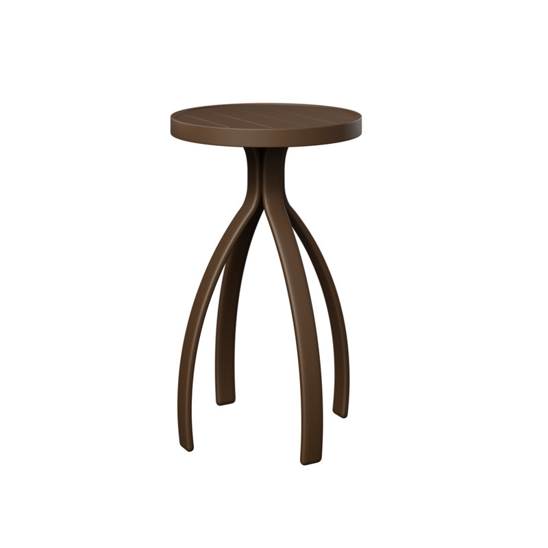 Hauteur de la table de bout berge en aluminium Mesquite de Berlin Berlin, Filon de bois mesquite