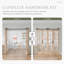Porte pliante en verre et bois massif avec quincaillerie d'installation-112260264-112260258