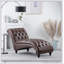 Chaise longue capitonnée sans accoudoirs avec rembourrage en éponge haute densité pour un confort ultime et un design moderne-613163354