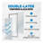 Commercial Display Beverage Refrigerator 2 Glass Door Merchandiser Fridge, Beverage Cooler with LED Lighting, 10.9 Cubic Ft., ETL Approved, Silver