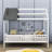Hadrien Twin Wood House Bed with Fence-370013136