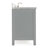 Cambridge 61'' Single Bathroom Vanity with Carrara Marble Top-950251007