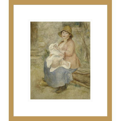 Maternité par Pierre-Auguste Renoir, impression giclée encadrée