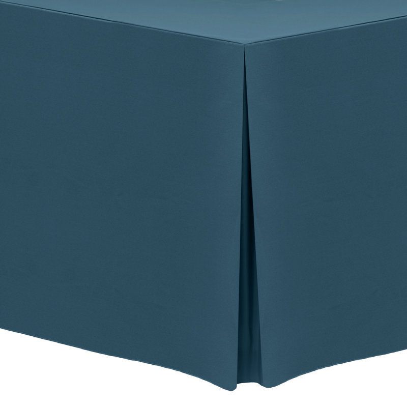 Solid Color Tablecloth, 18" x 48", 5, Wedgewood
