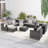 Opaline 5-Piece All Weather Rattan/Wicker Outdoor Conversation Set With Cushions-1423295314