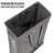 Fabric Rolling Laundry Basket with Handles