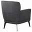 Chaise d'appoint grise avec pieds en métal