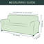 Spandex Soft Textured Grid Box Cushion Sofa Slipcover-1660512419