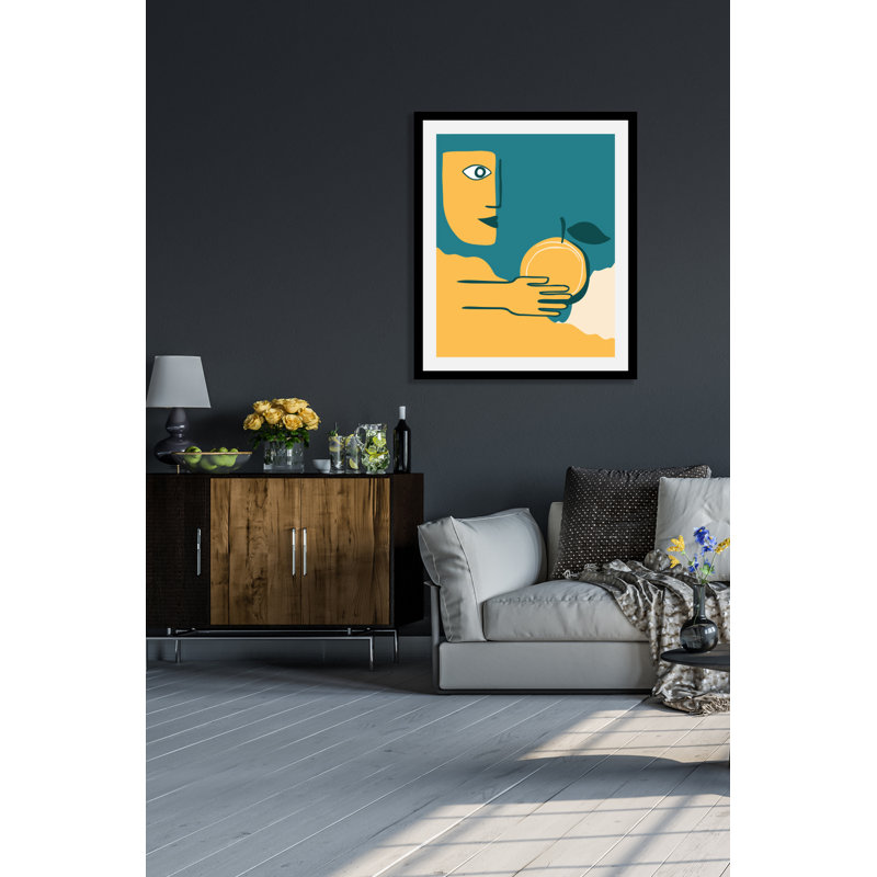 Foxy - Single Picture Frame Print, 70cm H x 50cm W