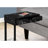 Contemporary Accent Table Featuring Drawer Storage, Black Laminate And Metal, Ideal For Living Room & Bedroom Suited