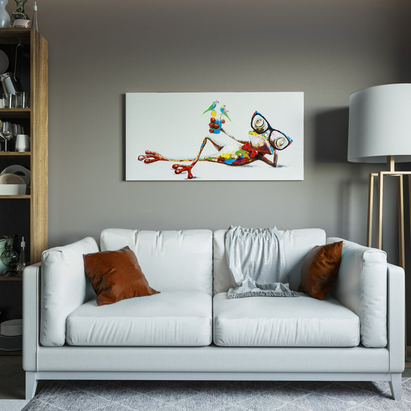 « a relaxing après-midi », reproduction sur toile