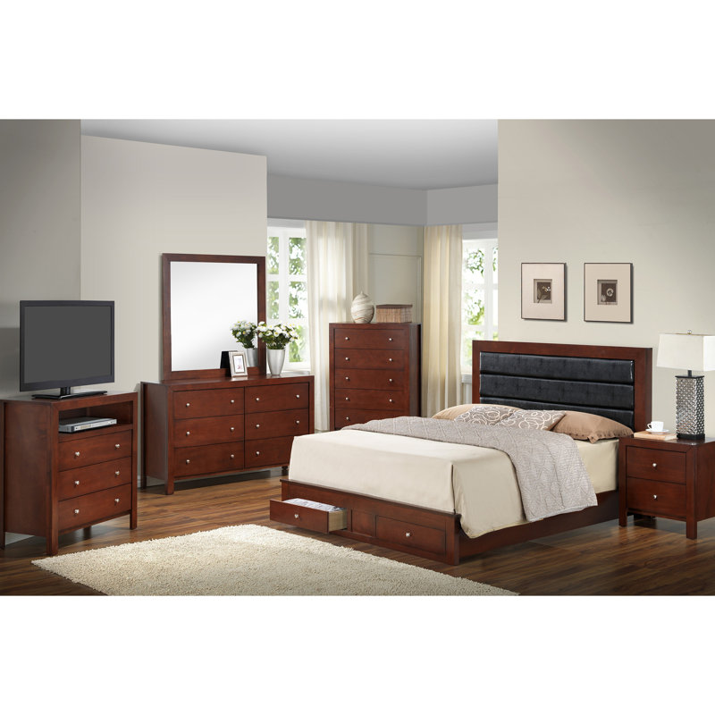 Charming Transitional Queen Bed With Storage