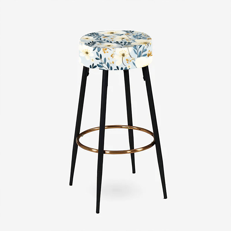 Ensemble de 2 tabourets de bar floraux Heyer