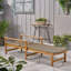 Chaise longue Hampton Wood + Wicker-1847348451