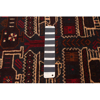 Sead One-of-a-Kind 3'0" X 4'9" 1990s Wool Area Rug in Dark Navy