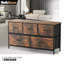 Commode en fer à 5 tiroirs 39,5 po Nilio-1013503892