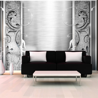 Steel Leaves Wall Mural