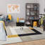Milo Modern Printed Area Rug - Minimalist Color Block Area Printed Rug-768305041