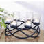 Centre de table avec porte-bougie ronde-1014943460