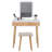 Avitaz Vanity Table Set with 3 Modes Adjustable Brightness Mirror and Cushioned Stool-1253720227
