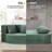Azareu Upholstered Convertible Folding Sleeper Sofa Bed with 3 Pillows,No Assembly-1174927775