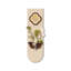 Art mural en bois manufacturé brun et blanc-118565748