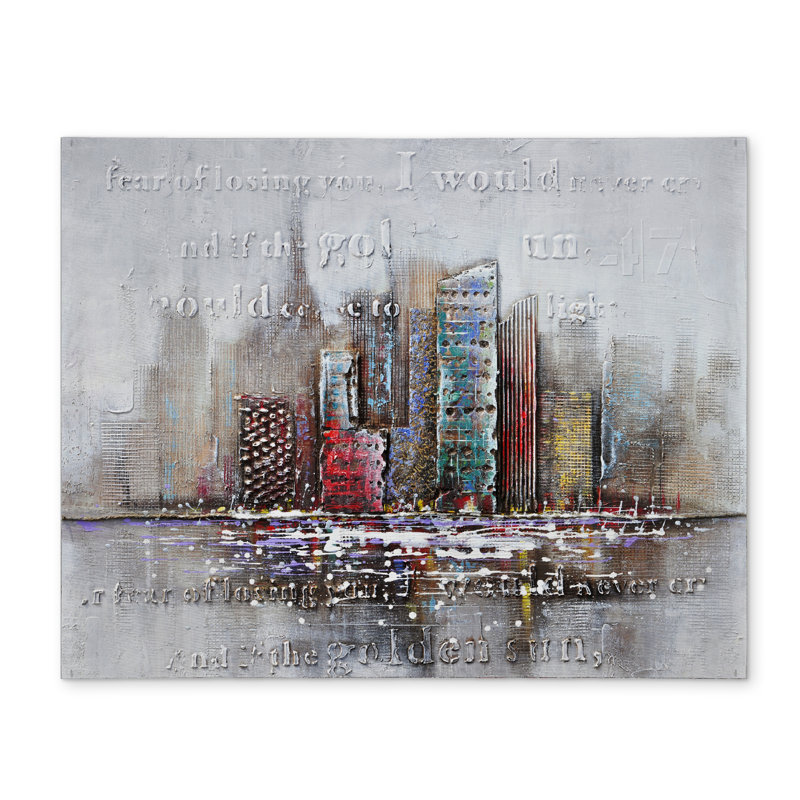 Cityscape Gray Bedroom Placemat - Polyester Home Decor