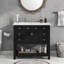 Meuble-lavabo 36 po avec lavabo supérieur, armoire de rangement moderne avec 2 portes à fermeture douce et 6 tiroirs, meuble-lavabo simple-115688334