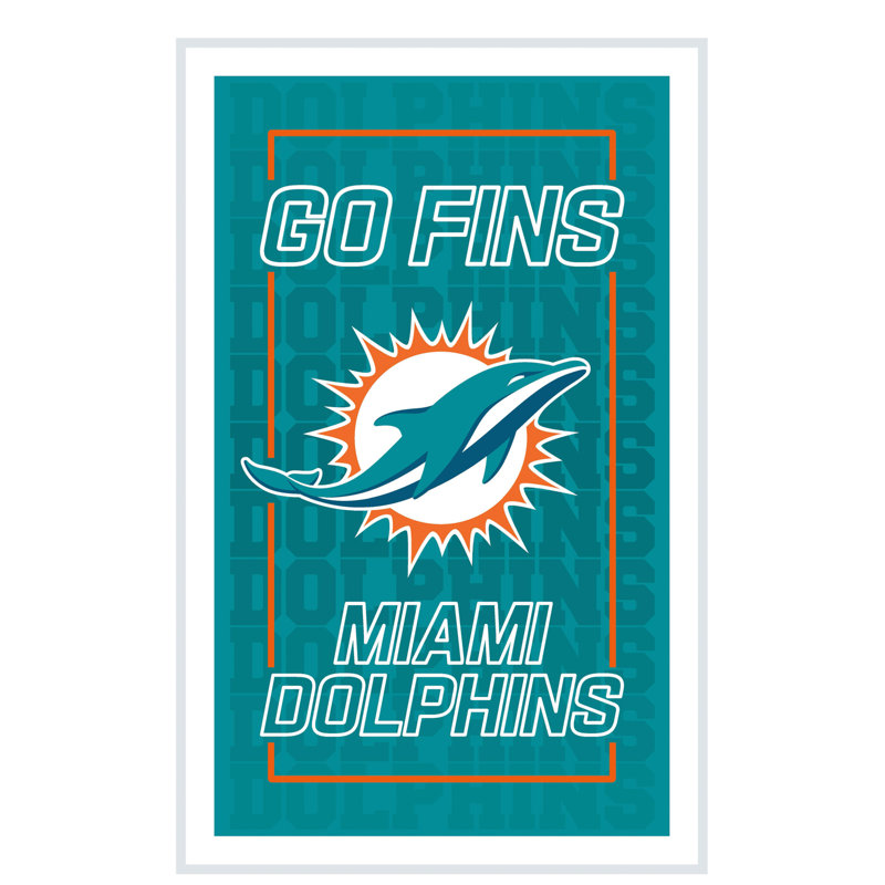 Enseigne murale NFL NeoLite, Dolphins de Miami