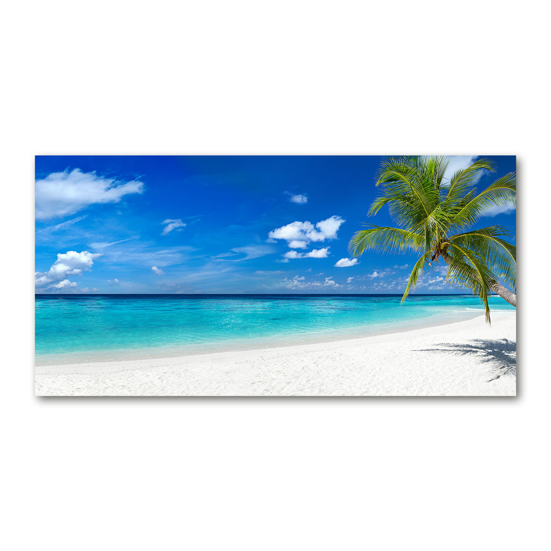 Leinwanddruck - Wandkunst - Drucke auf Leinwand - 120X60 Bild Bildthema: Tropischer Strand