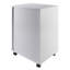 Commode d'appoint avec 5 tiroirs Barakha au fini blanc, H 25,8 po x l 18,8 po x P 15,6 po-88848366