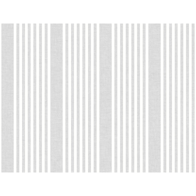Papier peint à rayures French French, Gris clair