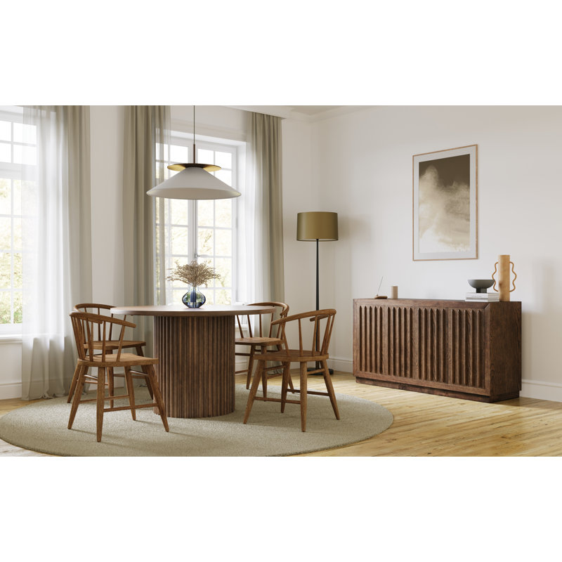 Ensemble repas Mid-Century moderne Crumpton Auden, Noyer, Noyer