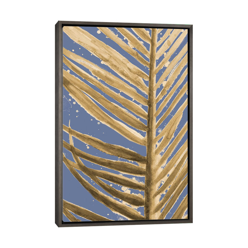 « Golden Wet Palm » par Patricia Pinto-impression, Pas de tapis, H 40 po x l 26 po x P 1,5 po