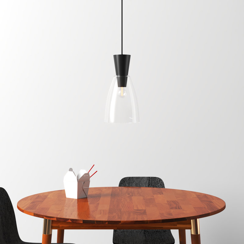 Moxie 1 - Light Single Pendant, Matte Black