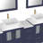  84" Double Bathroom Vanity Set with Mirror-67116564