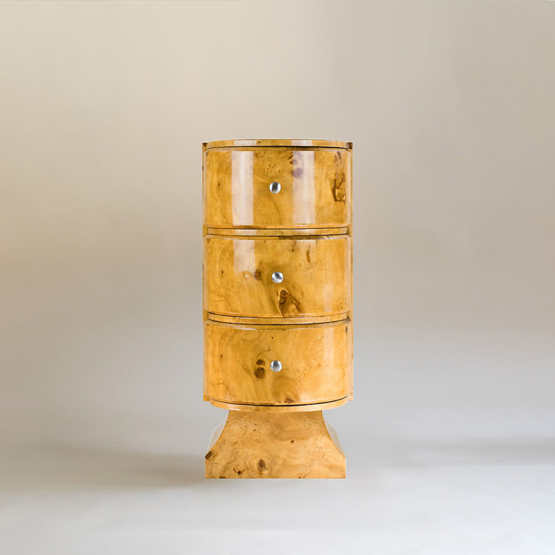 Herland 50cm W Manufactured Wood Bedside Table