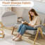 Causeuse avec accoudoirs et pieds en bois-1000427549