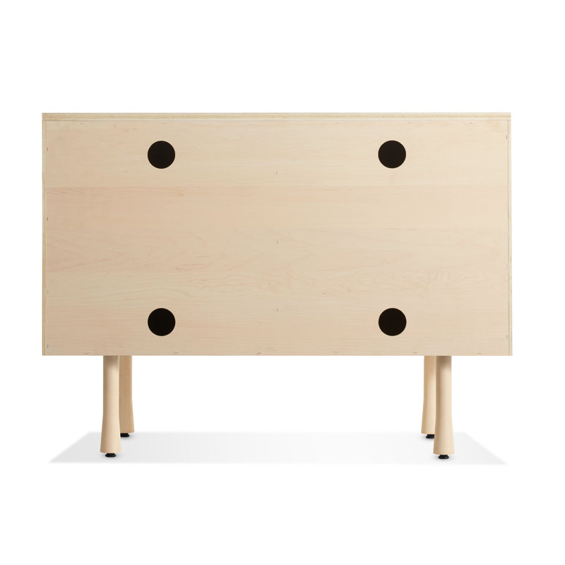 Lap Solid Wood Accent Cabinet, Whitewashed Maple