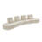 186" Wide Upholstery 6Pcs Sectional-74002634