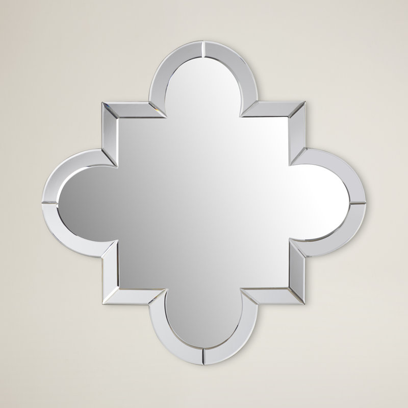 Adira Beveled Quatrefoil Wall Mirror