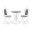 Ensemble bistro 3 pièces en bois et métal